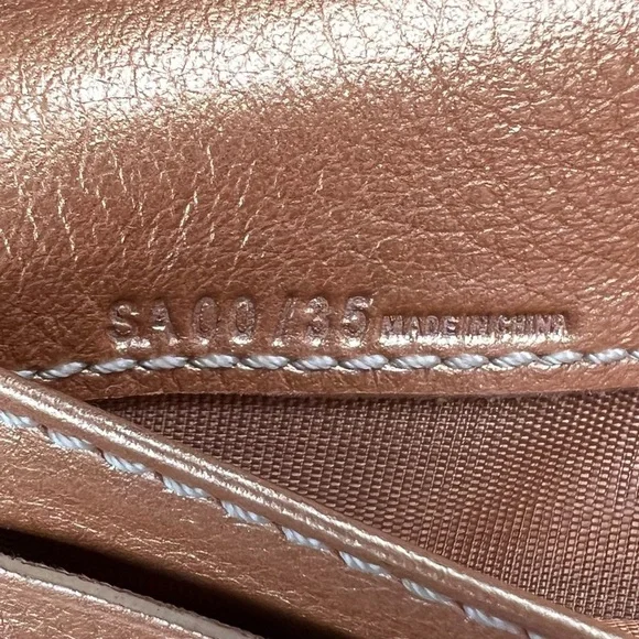 Rare Denim CELINE Triomphe Paris Macadam Continental Wallet Indigo/Bronze - Picture 10 of 10